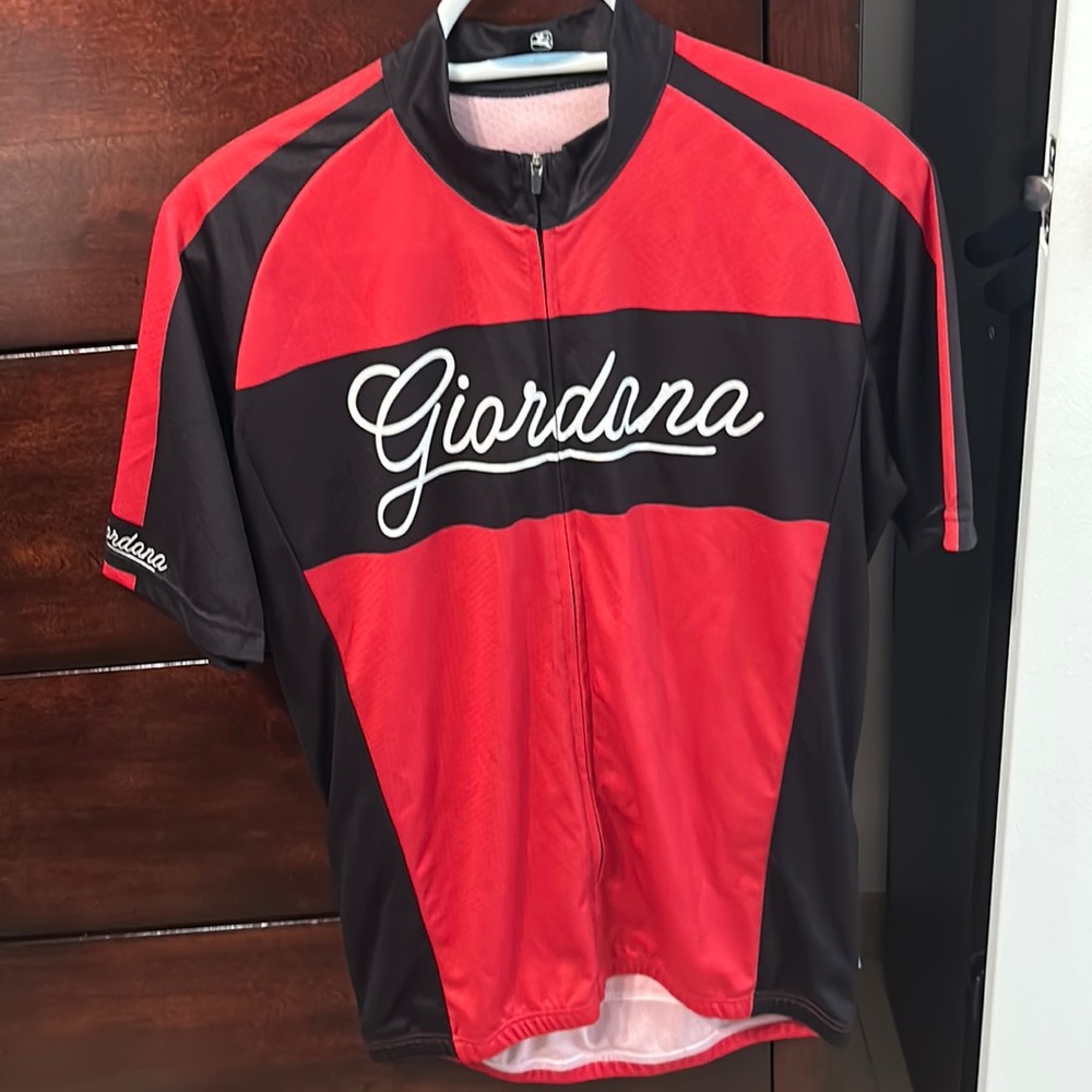 GIORDANA ENDURANCE CONSPIRACY "BOMBER" VERO JERSEY - RED WOMEN LARGE CYCLING